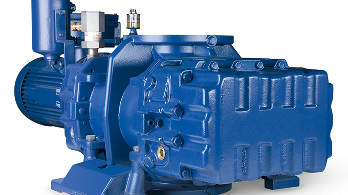 Wälzkolben-Vakuumpumpe