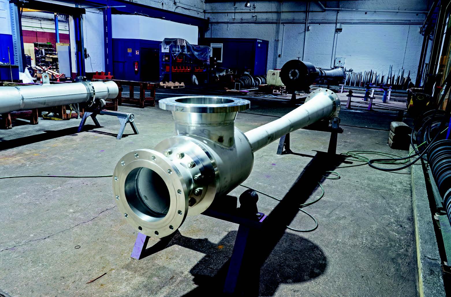 Steam jet compressor being tested